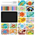 thumbnail image 4 of Kit de Arte para Niños Conjunto de Pintura de Arena para Niños 1 Cepillo 1 Cepillo 12 Pintura de Arena de Color 16 Arte de la Piel Pasta de Cuero Pintura de Arena Conjunto de Pintura de Arena de Color, 4 of 9