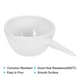 thumbnail image 3 of Uxcell Evaporation Bowl Melting Cup Pot with Handle 100ml Porcelain Crucible Dish, 3 of 5