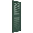 thumbnail image 5 of Ekena Millwork 14 1/2"W x 31"H Mid-America Vinyl, Standard Size Cathedral Top Center Mullion, Open Louver Shutter, w/Installation Shutter-Lok's & Matching Screws (Per Pair), 028 - Forest Green, 5 of 14