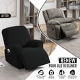 thumbnail image 4 of XUELC Lounge chair elastic single seat shaker velvet waterproof chair cover soft sofa with elasticized furniture protection cover, 4 of 8