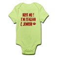 thumbnail image 1 of CafePress - Kiss Me: Jewish & Italian Infant Bodysuit - Baby Light Bodysuit, 1 of 1