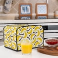 thumbnail image 6 of Lsque Banana Fruit Print 4 Slice Toaster Cover , Kitchen Appliance Dustproof Protector , Toaster Protector Dustproof Kitchen Appliance Cover, 6 of 7