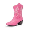 thumbnail image 1 of Botas DREAM PAIRS DWUMMB2505 Rosadas Bordadas hasta Media Pantorrilla Talla 10, 1 of 7