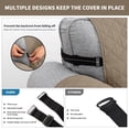 thumbnail image 4 of JOVELL Reversible Sofa Cover for 3 Cushion Couch, Water Resistant Couch Slipcover, Non-Slip Quilted Furniture Protector for Pets & Kids, Taupe, 4 of 11