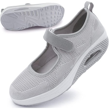 Women's Comfortable Working Nurse Shoes Non-Slip Adjustable Breathable Walking Buffer Fitness Casual Nursing Orthotic Lightweight Shoes Arthritis, Diabetes Heel Pain