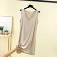 thumbnail image 3 of HomeGardon Nightgowns for Women,Women's Sleepwear,Women's Suspender Solid Color Loose and Comfortable Sleeveless Dress Nightdress,M-XXL, 3 of 3
