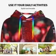 thumbnail image 4 of Kdxio Berry Infused Refreshment Print Womens Oversized Hoodies Sweatshirts Hooded Pullover Tops Sweaters Casual-Large, 4 of 7