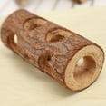 thumbnail image 3 of Natural Wooden Hamster Mouse Tunnel Tube Toy Forest Hollow Tree Trunk, 3 of 5