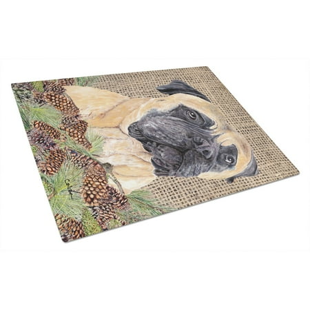 

Caroline s Treasures Mastiff Glass Cutting Board Large