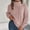 Pink, variant on Amidoa Turtleneck Sweaters for Women Green Long Sleeve Cable Knit Lightweight Pullover Sweaters Cardigans for Women L