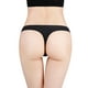 thumbnail image 3 of Gibobby Ropa Interior dama Ropa interior transpirable para mujer Soild Ladies Thong Panty(Negro， S), 3 of 4