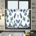 thumbnail image 5 of joogoo Blueberry Fruits Curtains Sets Half Window Cafe Farmhouse Tier 2 Panels Short Curtain Rod Pocket 27"W x 36"L, 5 of 7