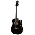 thumbnail image 2 of Jidyous Dreadnought Docerola 4/4 Guitarra Electroacústica 12 cuerdas con octavado, con Funda Acolcha, 2 of 9