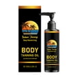 thumbnail image 1 of Aceite bronceador corporal Aceite bronceador hidratante, difuminador, hidratante y iluminador, para rostro y cuerpo, universal, con antioxidantes, 100 ml, 1 of 8