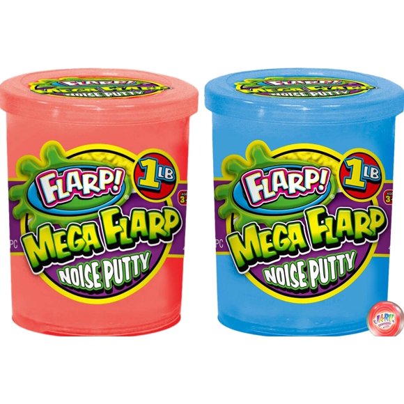 Masa de Ruido Mega Flarp JA-RU 454g Juguete Aromatizado para Niños 3+ (Paquete de 2)