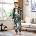 thumbnail image 4 of Cartoon Villain Adult Onesie Pajamas Slim Fit Christmas One Piece Suit Pjs for Women and Men Hooded Zipper, 4 of 7