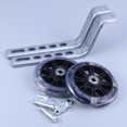 thumbnail image 4 of 1 Paire de Roues Stabilisatrices pour Accessoires de Vélo pour Enfants avec Stabilité Réglable et Acier Noir Résistant aux UV, 4 of 8