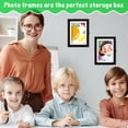 thumbnail image 4 of Kids Art Frame A4 Opening Photo Frames with Fixed Strap Wooden Kids Artwork Display Frame for Crafts Drawing, 4 of 11