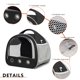 thumbnail image 2 of Bolsa de hámster plegable, bolsa de hombro de conejillo de indias transparente, jaula de hámster de pájaro conejito Likrtyny Libre de BPA, 2 of 7