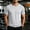 White, variant on Sports Shirts for Men Thin Lightweight Summer Slim Stretch Ice Silk Breathable Short Sleeve Tees Loose Crew Neck Casual Running Workout Solid Color Tops