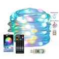 thumbnail image 1 of Cable de cuero con control de puntos de aplicación, cadena de luces LED de colores mágicos, Bluetooth, música, graffiti inteligente, para exteriores, Navidad, vacaciones, luz decorativa RGB, 1 of 1