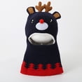 thumbnail image 2 of HAOTAGS Boys Girls Christmas Cloth Cap,Comfort Thick Warm Protector Head Cap for Girls Boys Navy Free Size, 2 of 3