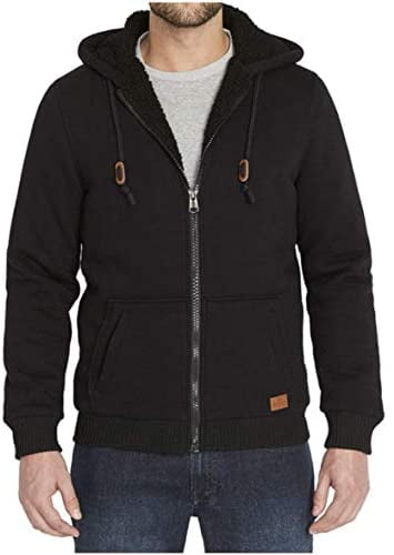 buffalo men's sherpa lined hooded sweatshirt