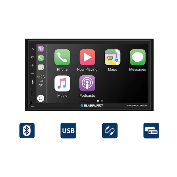 BLAUPUNKT BPA799PLAY DENVER Blaupunkt Denver 6.8 Double-Din Mechless Receiver Compatible with Android Auto and Apple