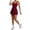 Red, variant on Women's Backless Pleated Tennis Workout Dress – Versatile Athletic Skort Romper for Women in Sizes S to XL, Breathable Polyester Gym Sportswear for Summer