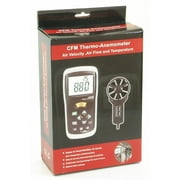 CEM DT-619 Digital CFM CMM Thermometer Anemometer Vane Wind Velocity Air Flow Meter