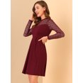 thumbnail image 4 of INSPIRE CHIC Robe Courte à Pois en Maille Transparente pour Femmes, 4 of 6