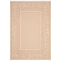 Safavieh Courtyard Elija Botanical Indoor/Outdoor Runner Rug, Natural/Terracotta, 2'3" x 6'7"