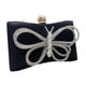 thumbnail image 2 of Bolso de mano con lazo, para bodas, fiestas de cumpleaños, bolsos de banquete, elegantes bolsos de banquete con incrustaciones de diamantes, 2 of 5