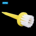 thumbnail image 3 of Tee de Golf de 2 Pulgadas con Cepillo Superior, Paquete de 6 Tees de Golf de Plástico Irrompibles con Baja Resistencia a la Fricción, Amarillo, 3 of 6