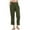 *Army Green, variant on VBVC Women's Straight Leg Button Corduroy Pants,Womens Solid Cropped Pants With Pockets,Slimming Elastic Waist Retro Trouser For Ladies,Army Green,SizeXL