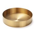 thumbnail image 1 of IVAILEX Bandeja redonda dorada de acero inoxidable para joyas, maquillaje, vela, bandeja decorativa (5,5 pulgadas), 1 of 1