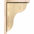 thumbnail image 3 of 6"W x 12"D x 16"H Carmel Rough Sawn Corbel w/Backplate, Douglas Fir, 3 of 9