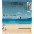thumbnail image 3 of Ambesonne Vintage Duvet Cover Set, Summer Postcard Stamp, 2-Calking, Sand Brown Teal, 3 of 3