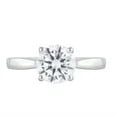 Unique Moments 2.00 Ct Round Lab Grown Diamond Ring in 10K White Gold for Women (HI-SI/I1 )