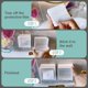 thumbnail image 5 of Montado en la pared de almacenamiento de almacenamiento de pared abatible pequeño hogar objeto transparente Productos de baño, 5 of 8