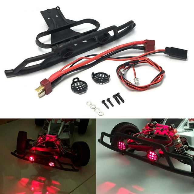Parachoques delantero RC Macarena Con luces LED para 144010 1:14 coche de control