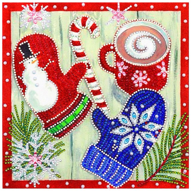 5D DIY forma especial diamante pintura guantes bordado mosaico Kits decoración del hogar FLhrweasw Nuevo