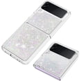 thumbnail image 4 of Glitter Liquid Case for Samsung Galaxy Z Flip 4 5G for Girls Women, Bling Quicksand Clear Soft TPU Cover Shiny Sparkle Luxury Floating Protective Case for Samsung Galaxy Z Flip4 White, 4 of 12