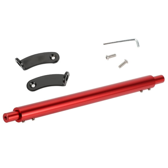 Unique Bargains Motorcycle Motor Bike Cross Bar Adjustable Handlebars Motor Bike Handlebar Black Red with Wrench 1 Set