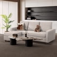 thumbnail image 3 of Hofitlead Convertible Sectional Sofa Couch, 3 Seat L Shaped Sofa with High Armrest ,Linen Fabric Light Gray, 3 of 8