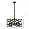 thumbnail image 5 of Lighting CAPELLA Transitional 6 Light Oil Rubbed Bronze Ceiling Pendant 24" Wide, 5 of 5
