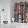 thumbnail image 2 of Multicolor Ethnic Geometric Pattern Shower Curtain 72"x72" ,Bathroom Decorative Shower Curtains Set with 12 Hooks,Modern Waterproof Washable Shower Curtain, 2 of 6