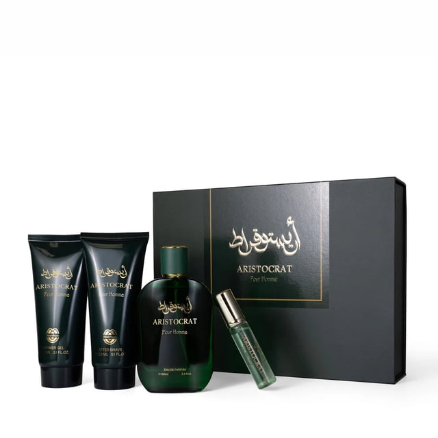 Perfume Mush Mush Aristocrat Eau de Parfum para hombre, 100 ml, juego de 4 piezas