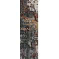 thumbnail image 2 of Loloi Samra SAM-03 Dk. Grey / Spice Abstract Area Rug 2'-7" x 12'-0", 2 of 6