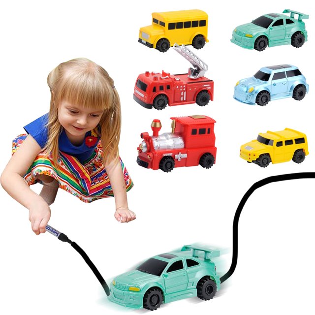 Fiudx Ofertas Y Liquidación La Pista Mágica Juega El Pingüino Inductivo Del Robot Del Coche Del Tanque Que Sigue Por La Línea 4Ml